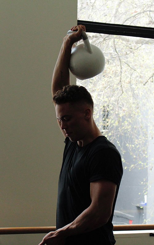 personal training with kettle bell
